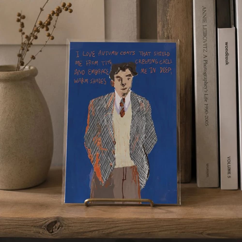 the man postcard