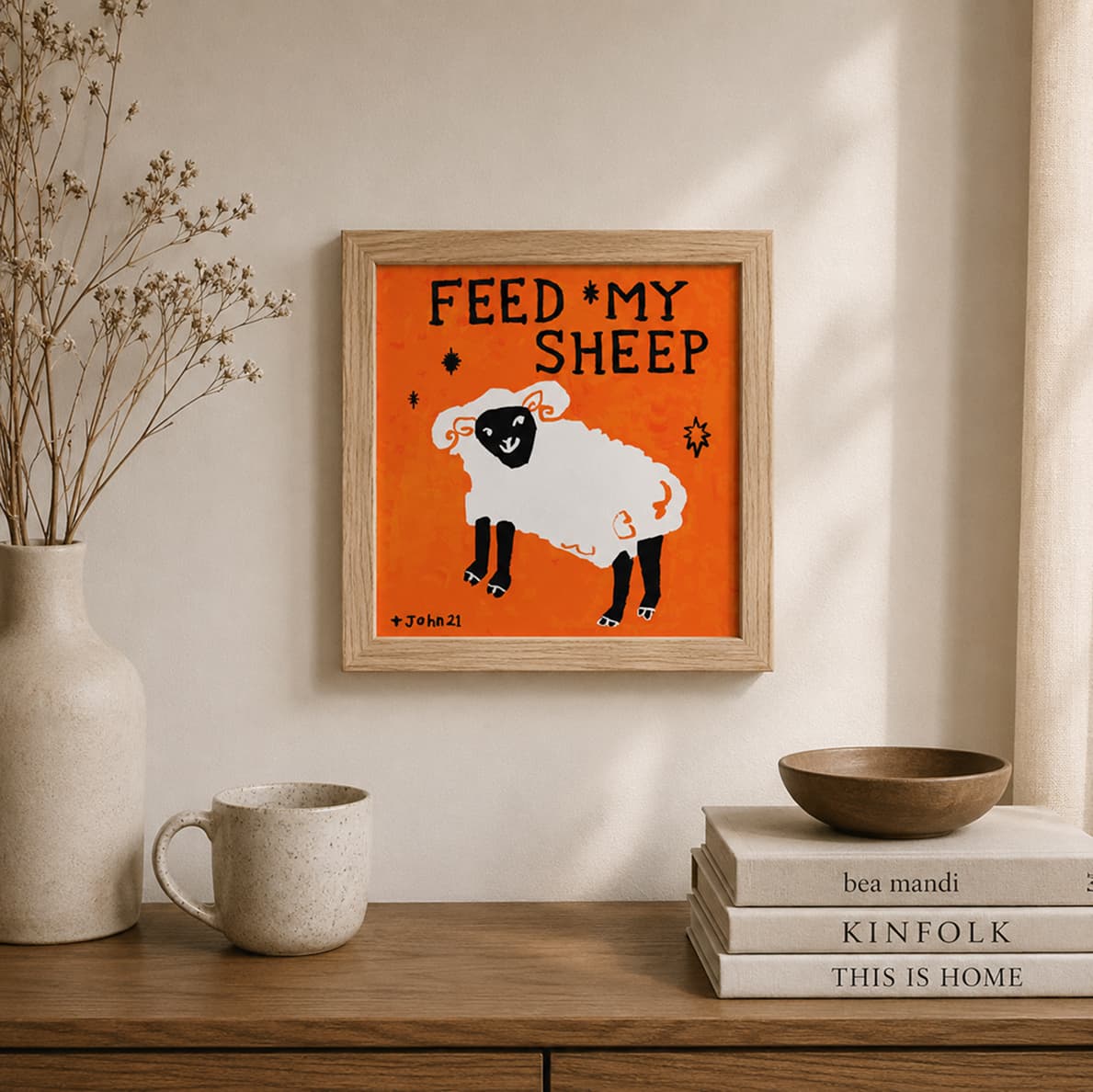 Feed my sheep - Orange